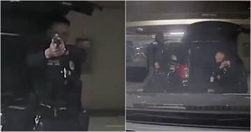 警察停車場嬉鬧「拔槍互瞄」！意外擊中同僚遭開除　離譜畫面曝光