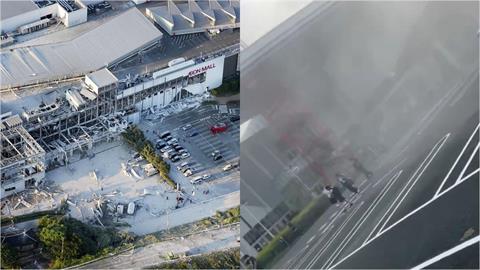熊本AEON「爆炸瞬間」畫面曝光！巨大衝擊「火光碎片狂飛」濃煙吞噬如災難片