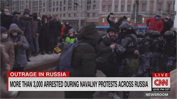 要求釋放反對派領袖 俄羅斯3500人遭逮捕