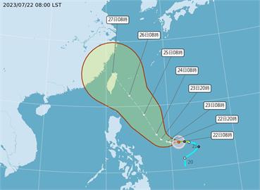 LIVE／颱風「杜蘇芮」不排除發海陸警齊發　氣象局最新說明