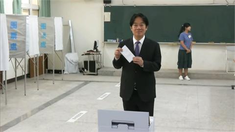 賴總統回台南投票趕赴災區慰問　蕭美琴低調投票、卓榮泰籲踴躍投票