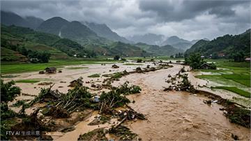 越南暴雨引發洪災土石流　奪走至少4條人命