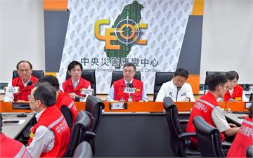 視導應變中心　卓榮泰要求落實監測馬太鞍溪堰塞湖狀況