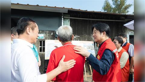 快新聞／中秋連假勘災行程滿檔　賴總統南北三地奔波關心災民