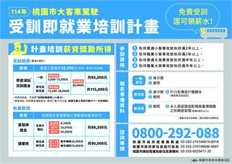 桃園市招募市區公車駕駛　月薪上看7萬元　持小客車駕照也能報名！