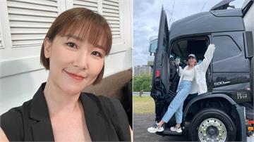 創演藝圈紀錄！重機女神李懿考到「超狂證照」霸氣開聯結車 帥翻全網
