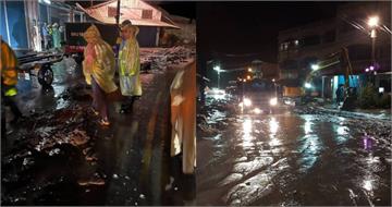 花蓮淹水災情！鄉民目擊「水又進光復了」　台南人深夜載物資救援