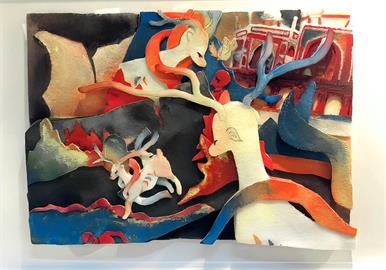 華梵辦高中職插畫競賽　軟浮雕展敦煌壁畫獲特優