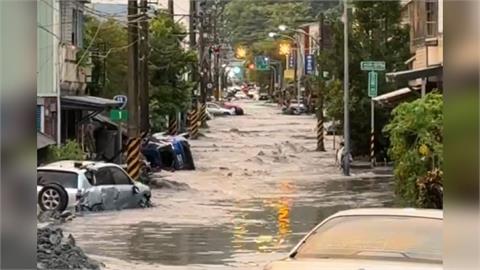 快逃！今晨光復鄉大同村洪水再起　交通中斷