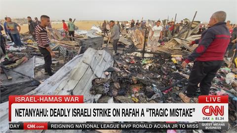 以色列空襲難民營大火　帳篷燒毀屍體融化