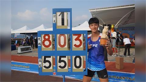 吳彥翰在南投兩破全國紀錄。（照片／臺體大運傳系提供）