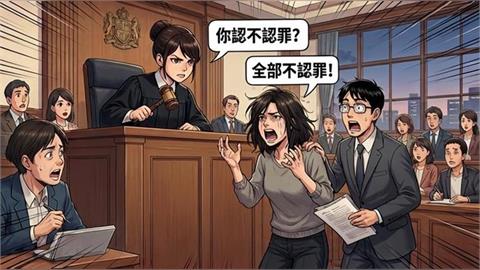 打律師女子開庭再度暴走　嗆我打全世界律師　還當庭否認犯罪