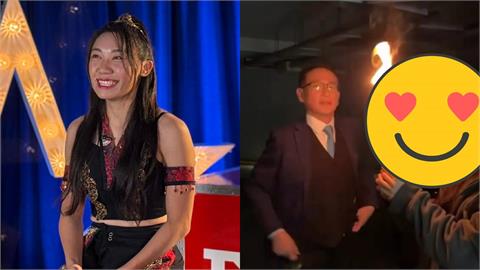 英國達人秀「台灣玩火正妹」暴紅！網挖真身「竟是鄭運鵬吞火師父」釣出本人喊話了