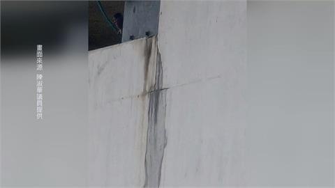 網傳高鐵橋梁疑現裂痕？　高鐵公司：是下雨水痕非裂痕