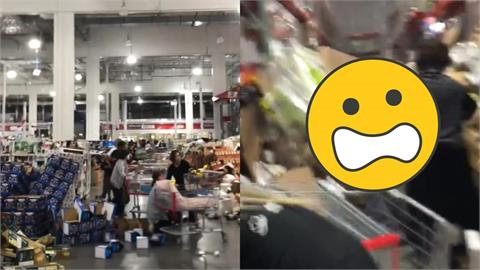 熊本7.1強震「好市多貨架全倒」！民眾「遭商品狂砸、腿被壓傷」畫面全被拍