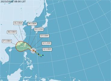 LIVE／「小犬」恐達中颱上限？　氣象署最新預報