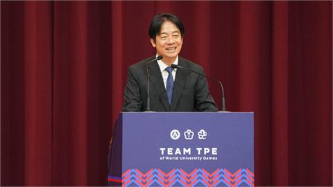 籃球(影)／總統挺「宏國象」重組！賴清德世大運授旗激勵職籃：一起壯大台灣