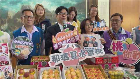 高雄那瑪夏水蜜桃產季助果農　市議會變身展售中心大批同仁採買