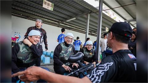 賴瑞隆PK「漆彈大賽」　組隊議員張博洋與大學生同場競技