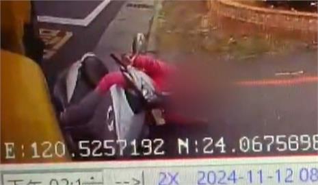 疑內輪差惹禍！垃圾車轉彎碰撞機車　女騎士被捲入車底小腿受傷