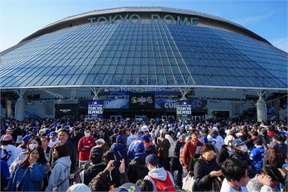 MLB(影)／東京巨蛋前廣場擠爆！台球迷飛大聯盟開幕戰：大家幾乎都穿17號球衣