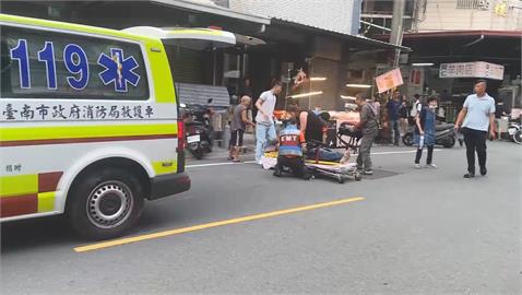 快新聞／台南汽車衝撞行人「拖行200公尺」　1人急救無效宣告不治