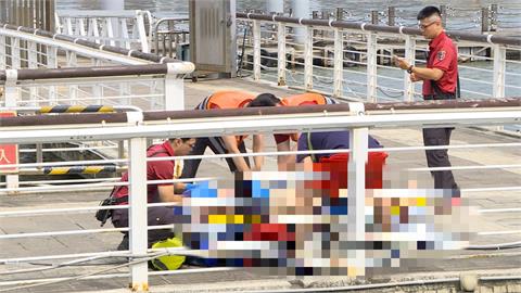 大稻埕碼頭落水意外！　9旬翁不治亡、男大生救人失聯