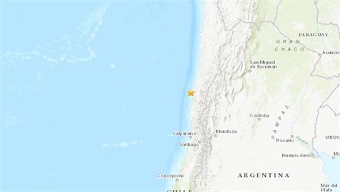 快新聞／智利中部規模6.0強震　深度22.4公里