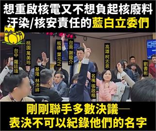 快新聞／扯！藍白推核電延役但「不可以寫他們名字」　林宜瑾曝光「名單」：敢做不敢當