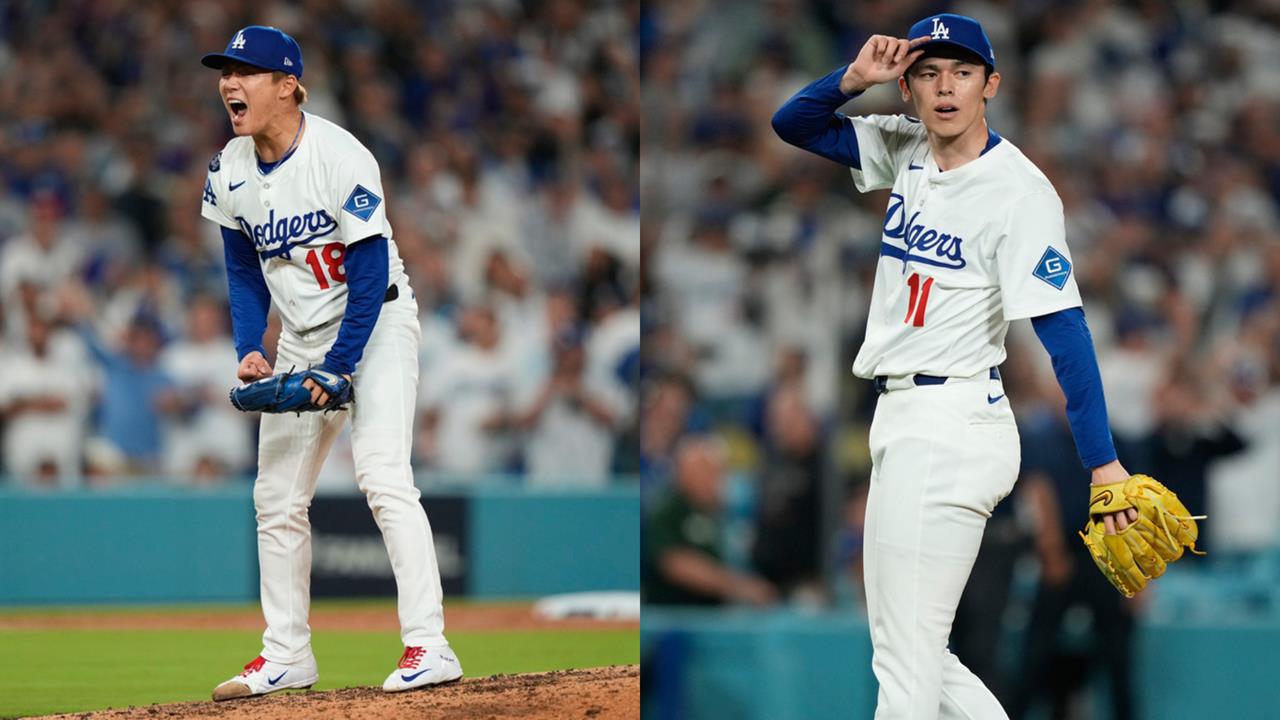 MLB(影)／好投助道奇挺進分區系列賽！山本由伸、佐佐木朗希賽後這麼說