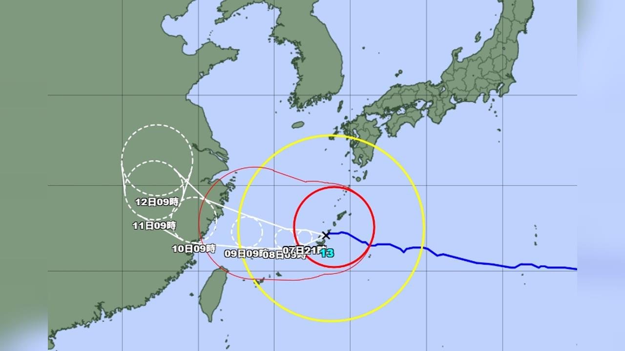 白海豚颱風直撲沖繩 逾約400航班停飛、大眾運輸停駛
