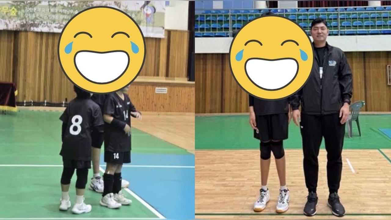 綜合／身高205公分還在長！南韓12歲「排球界姚明」不用跳只需「站好」就能攔網