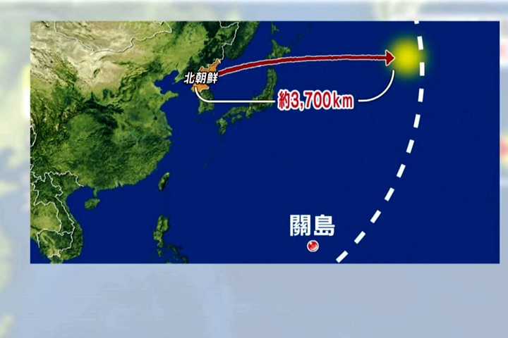 劍指關島？ 北朝鮮再射飛彈  射程3700公里