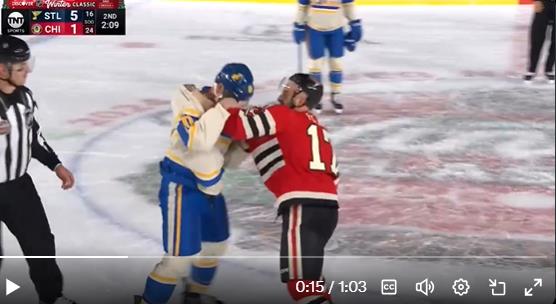 綜合(影)／ 天候寒冷一言不合就開扁　NHL冰球賽隊長互毆成插曲