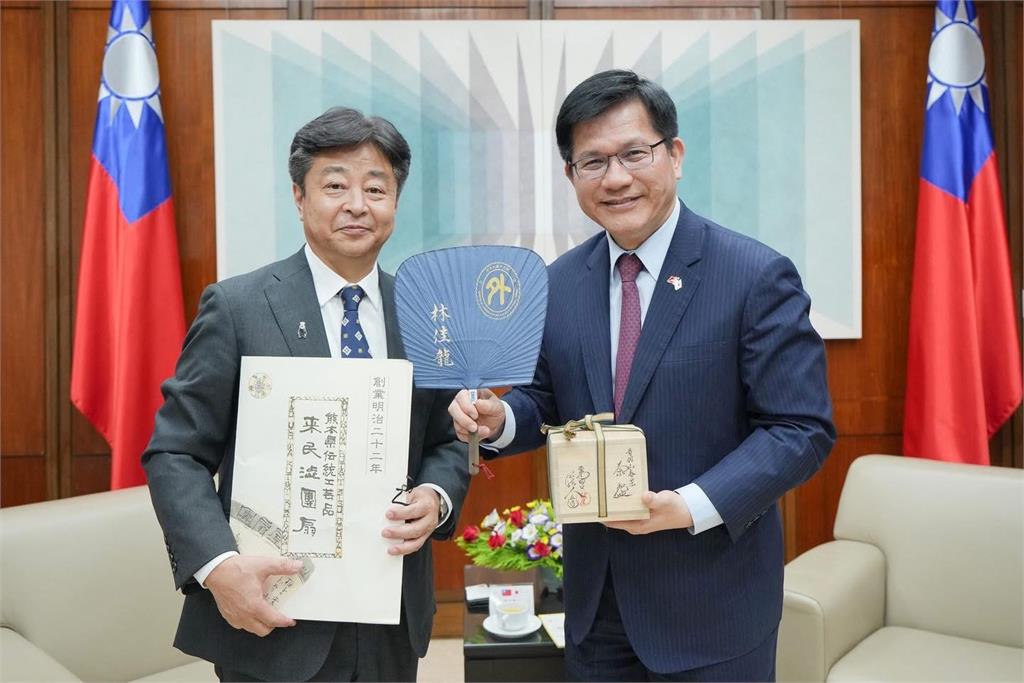 快新聞／接待熊本縣山鹿市長訪團　林佳龍：台日情誼緊密連結