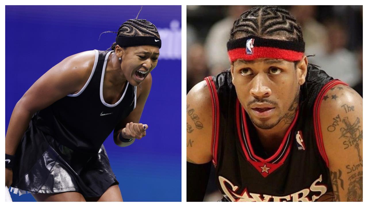 美網(影)／大坂直美新造型向NBA傳奇3號致敬！玉米辮頭黑色球衣首輪過關
