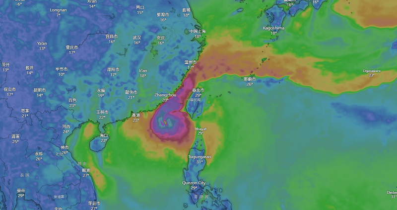 鳳凰鬼轉撲台⋯「颱風假」更近了? 14縣市「暴風圈侵襲機率」破5成