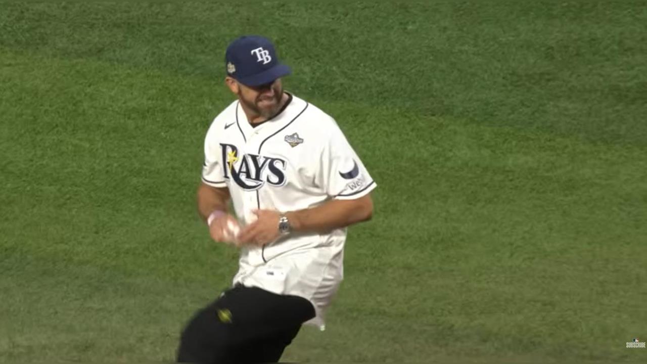 MLB(影)/光芒請出「龍哥」擔任開球貴賓!期望那個曾創造奇蹟的男人來加持