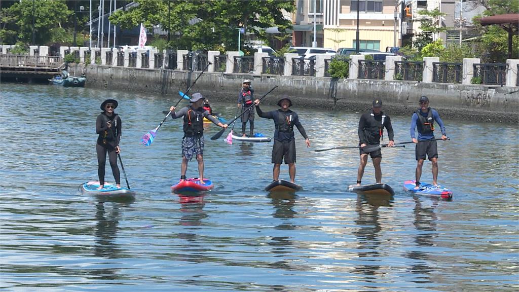 親子同遊府城玩水上運動　沿運河巡禮感受台南魅力