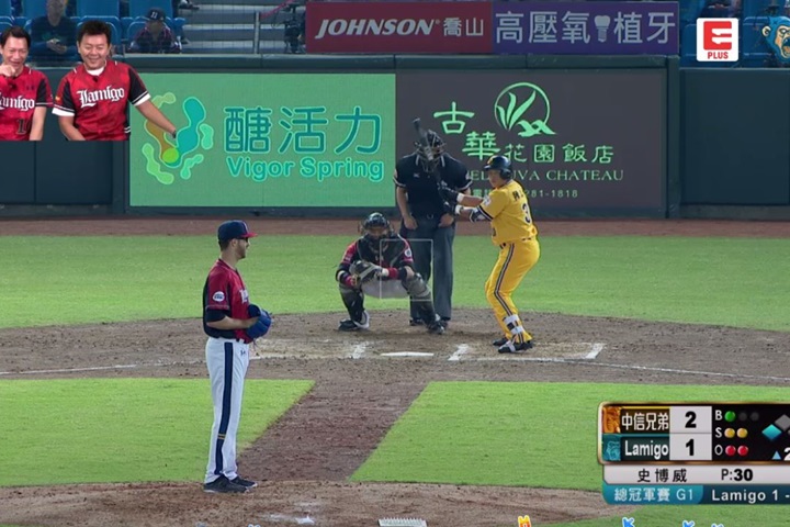中職文字轉播／Lamigo反撲失利 中信兄弟8：5勝扳平系列賽