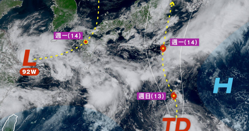 明3地飆36度高溫！下週恐有「雙颱夾擊」　專家示警：赴日旅遊注意