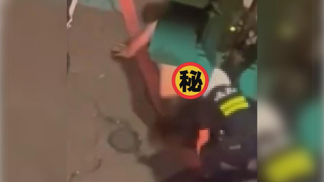 基隆毒駕男丟毒滅證還撞警　慘遭警脫褲壓制在地