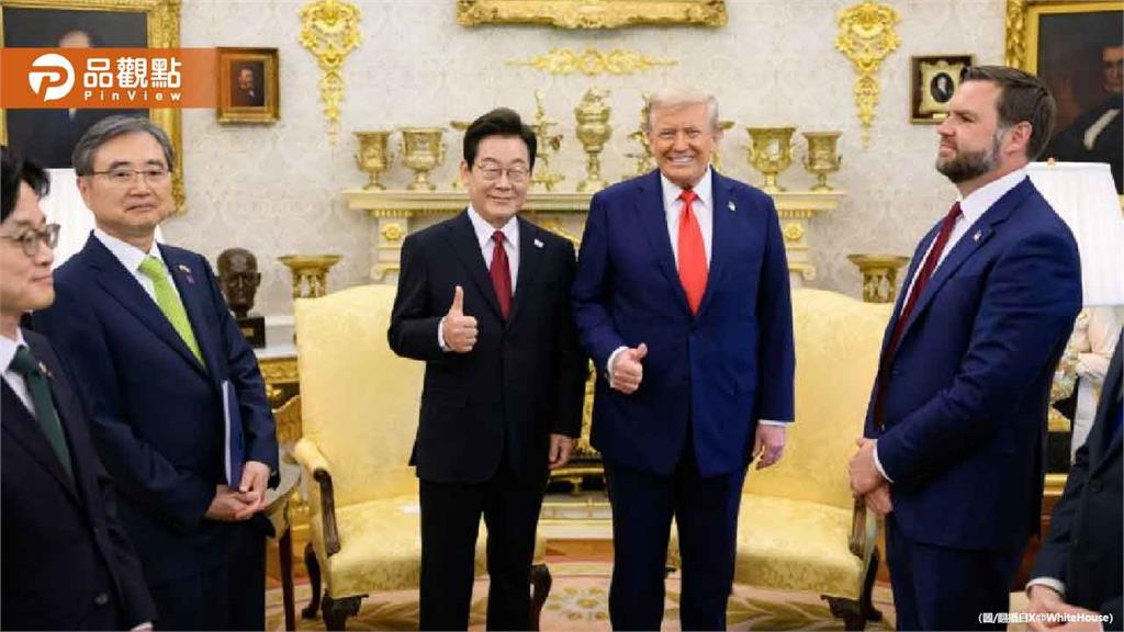 川普開口「這鋼筆能送我嗎」!李在明微笑秒送出