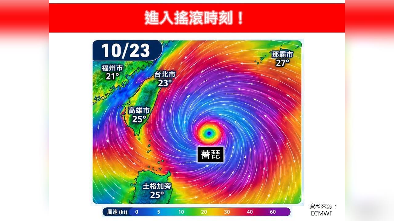 快新聞／薔琵清晨觸陸「進入搖滾時刻」！專家示警全台風雨激增：恐減速打轉