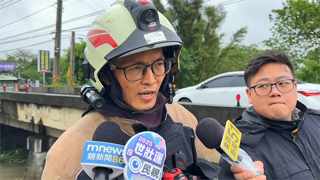 快新聞／豪大雨釀災！桃園工人慘遭沖走　消防隊曝：水勢湍急增加搜救難度