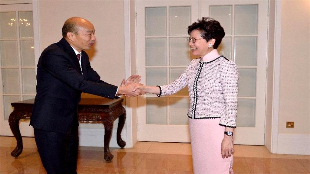韓國瑜赴港拚經濟 會晤香港特首林鄭月娥
