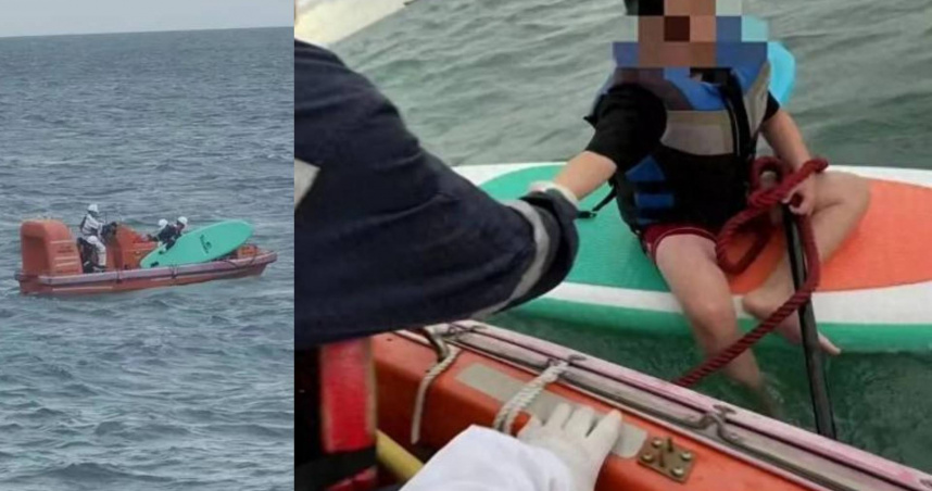 颱風天雨大浪高　海南10歲男童乘槳板海上漂流5小時