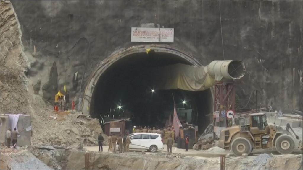 印度隧道坍塌！徒手開挖16天終搶通　41人受困有望獲救