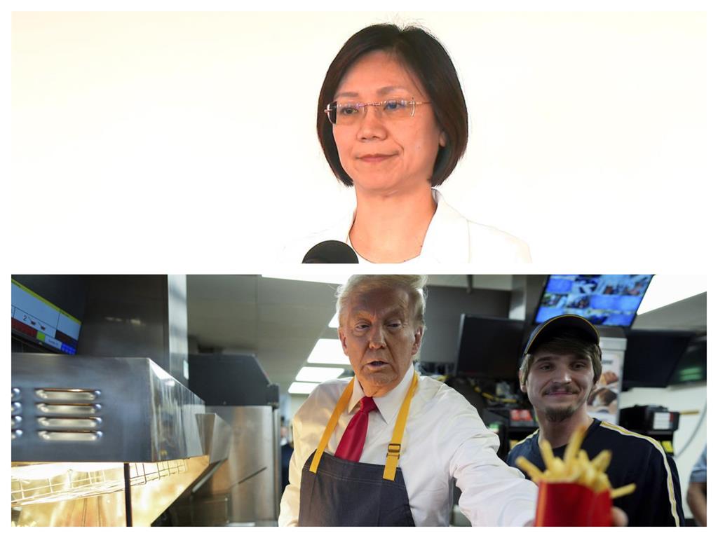 快新聞／才認「外送說」比喻不恰當　翁曉玲今再喊：川普最愛麥當勞