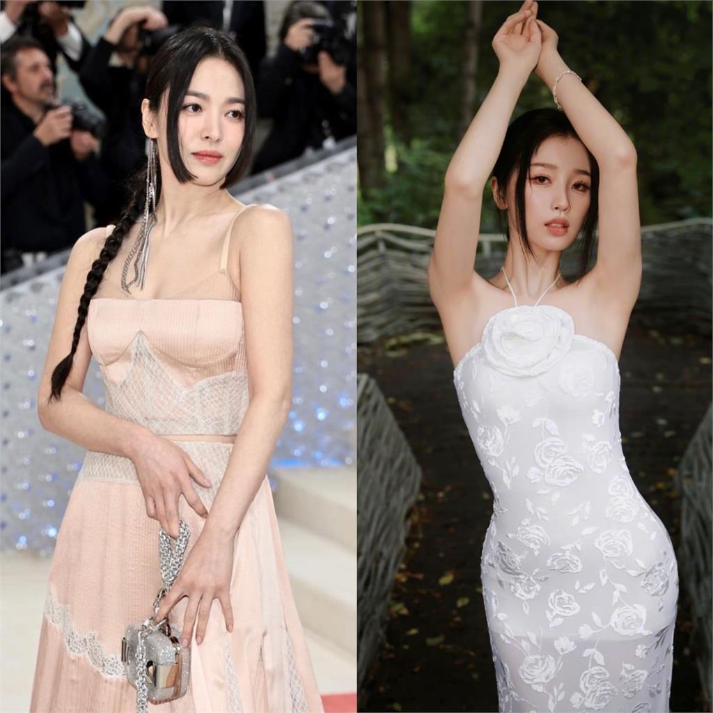 中國女星模仿宋慧喬的「最美造型」！網友譏：氣質差太多完全撐不起　